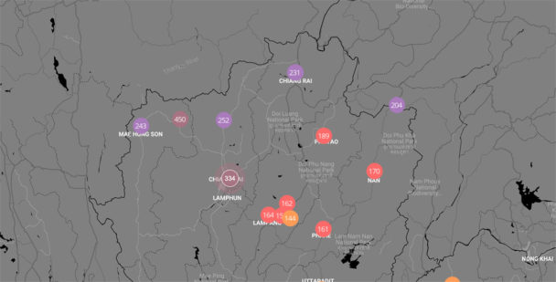 Chiang Mai air quality index (AQI) and PM2.5 air pollution - Thailand